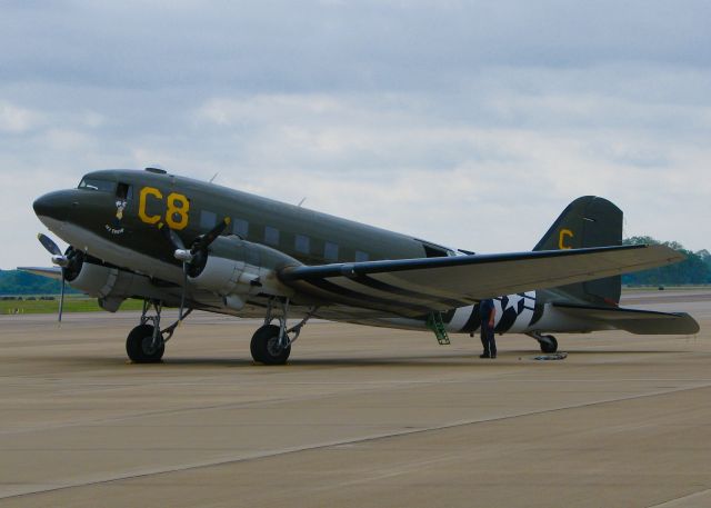 Douglas DC-3 (N33VW) - At Barksdale Air Force Base.