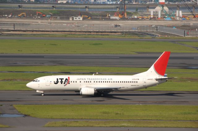 Boeing 737-500 (BON8597) - Taxi at Haneda Intl Airport on 2008/6/1 JAL c/s