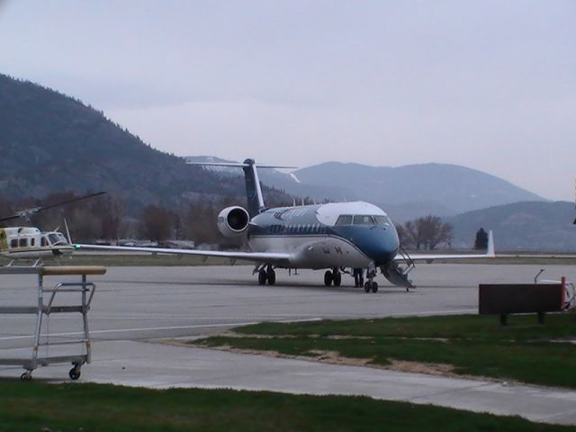 Canadair Regional Jet CRJ-200 (C-GNVC) - Penticton Regional Airport - Testing Instrument approach