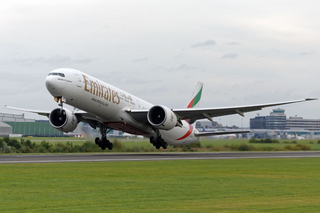 BOEING 777-300ER (A6-EPE) - In the New Year 2017 this flight will be an A380 giving 3/day at Manchester.  UAE22 departs to Dubai.