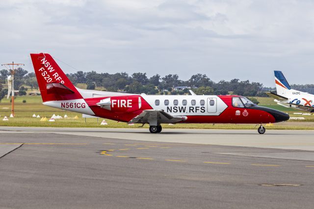 Cessna Citation V (N561CG) - NSW Rural Fire Service/Coulson Aviation (N561CG) Cessna 560 Citation V taxiing at Wagga Wagga Airport.