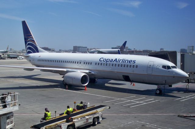 Boeing 737-800 (HP-1727CMP) - Copa 737-8V3 HP-1727CMP at the TBIT at LAX on May 15, 2013.