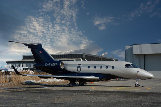 Embraer Legacy 450 (C-FASV) - Visiting CYHU, 16-03-2021