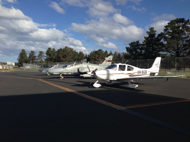 Cirrus SR-22 (VH-SGS) - SR22 parked with RAAF