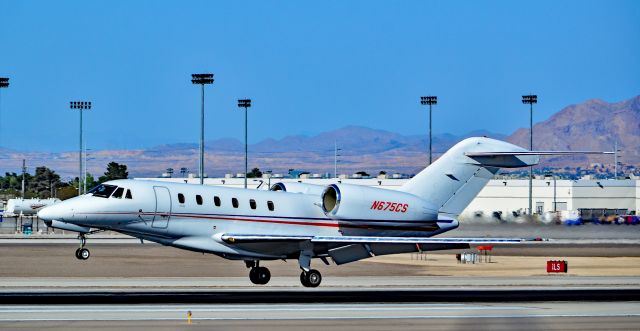 Cessna Citation X (N675CS) - N675CS 2001 Cessna 750 Citation X s/n 750-0163 - Las Vegas - McCarran International (LAS / KLAS)br /USA - Nevada, March 16, 2016br /Photo: Tomás Del Coro