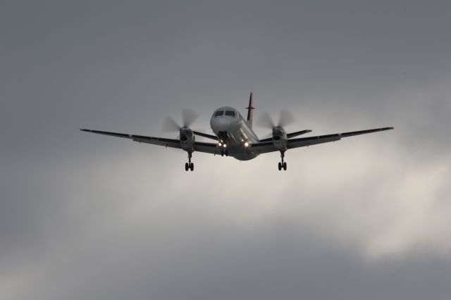 Saab 340 (JA02HC) - 2015 02 16, HAC(Hokkaido Air System),br /Landing at HKD