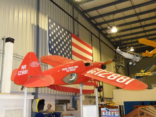 PIR12881 — - 1933 Heath Center Wing on display at a href=http://www.aviationky.org/The Aviation Museum of Kentucky/a on the grounds of Blue Grass Airport (KLEX) in Lexington, KY...