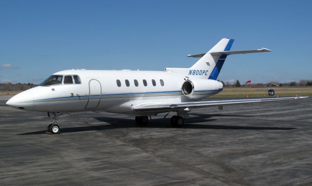 Hawker 800 (N800PC) - This is a well proven business jet with a stand up cabin.