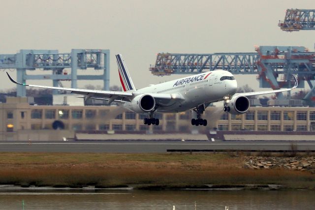 Airbus A350-900 (F-HTYA) - AFR 334 from Paris landing on 4R