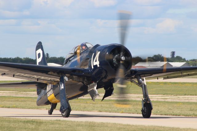 Grumman G-58 Bearcat — - Grumman F-8F Bearcat on the taxi at Oshkosh '22