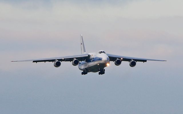 Antonov An-124 Ruslan (RA-82081) - volga-dnepr an-124-100  ra-82081 about to land at shannon this evening from nantes 6/4/17.