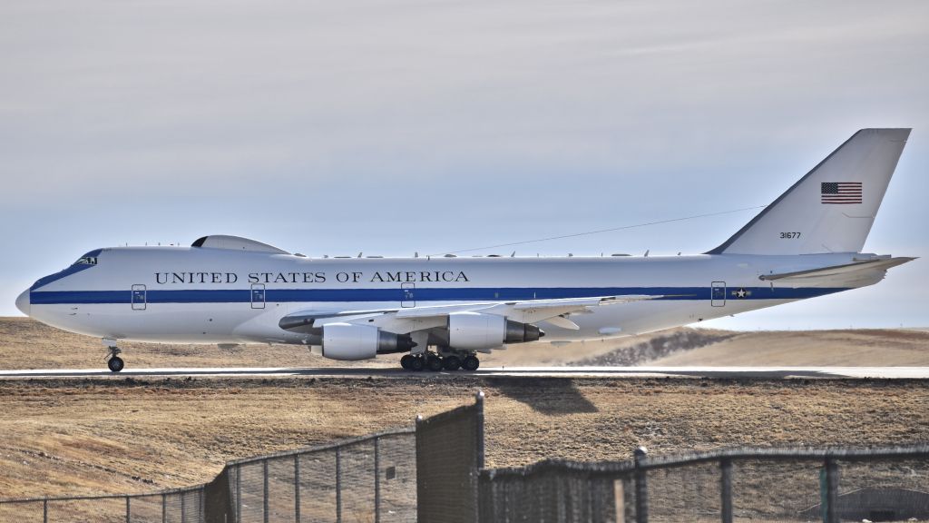 Boeing 747-200 (73-1677) - Boeing E-4B Advanced Airborne Command Post from the 1st Airborne Command and Control Squadron