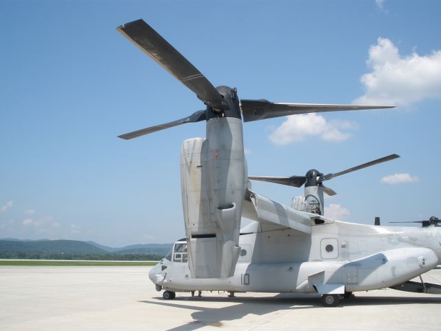 Bell V-22 Osprey (N5849) - A look at that massive engine.