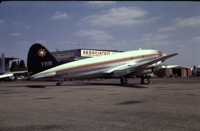 CURTISS Commando (N4873V) - circa 1968 at Associated Airmotive, Inc. repair hanger, Macon GA