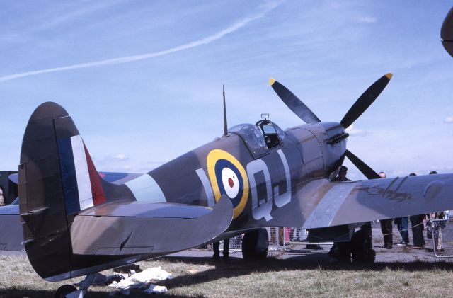 SUPERMARINE Spitfire (IQJ) - June 13th 1971 - Biggin Hill, UK - Mk IX Spitfire on display at this historic airfield.