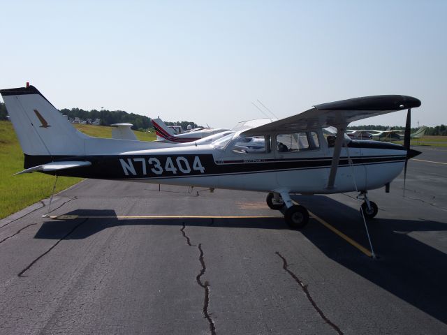 Cessna Skyhawk (N73404) - Cessna tied down at Falcon Field