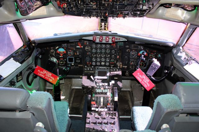 Boeing 707-100 (VH-XBA) - Cockpit photo of VH-XBA