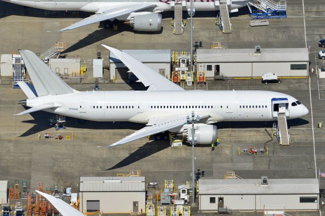 Boeing 787-8 (A7-BDC) - A few hours after this photo was taken, she was flown to PDX for painting.