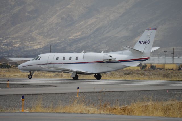 Cessna Citation Excel/XLS (N75PS) - Departing on 30 for a southbound departure.