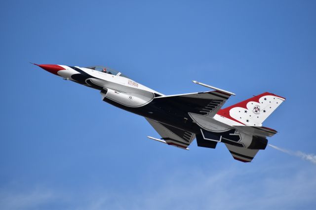 Lockheed F-16 Fighting Falcon — - Thunderbird 6 at Joint Base Elmendorf-Richardson (JBER) during Arctic Thunder Open House, July 29, 2022.