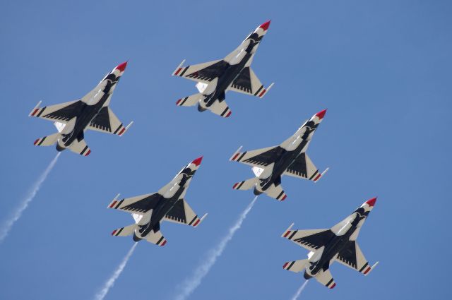 Lockheed F-16 Fighting Falcon — - MCGUIRE AIR FORCE BASE-WRIGHTSTOWN, NEW JERSEY,USA-MAY 12, 2012: Featured at the 2012 Base Open House and Air Show were the United States Air Force Thunderbirds.