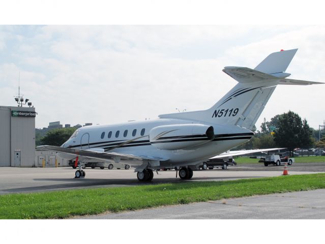 Hawker 800 (N5119) - Great business jet with a stand up cabin. No location as per request of the aircraft owner.