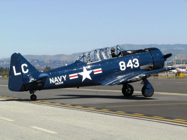 North American T-6 Texan (N3680F) - Taxiing to RWY 20R