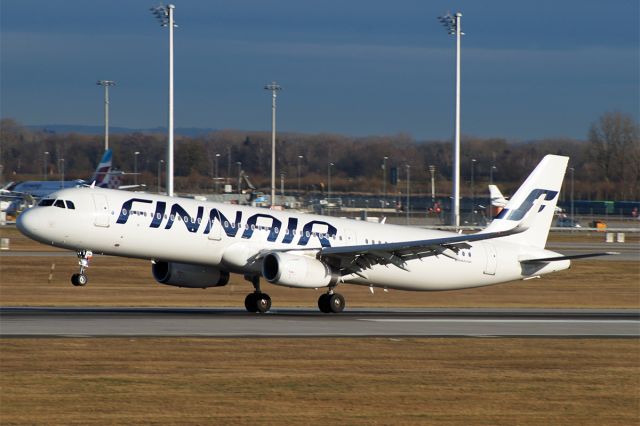 Airbus A321 (OH-LZM) - Airbus A321-231, Finnair, OH-LZM, EDDM München Franz Josef Strauss, 24.Jan.2018