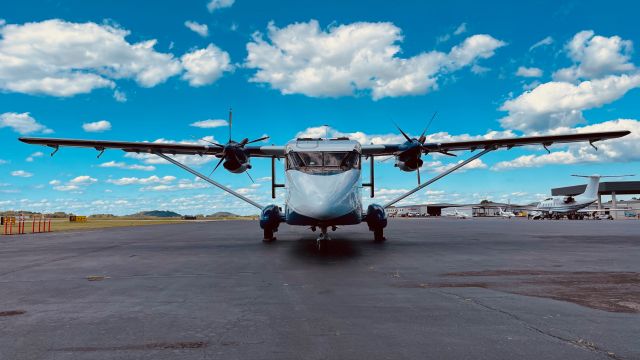 Short SD3-60 (N282BT) - Photo taken at McGhee Tyson in Knoxville, TN after first flight with fresh paint. Sky, clouds were perfect for a good portrait.