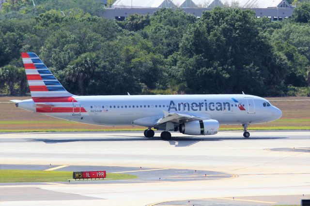 Airbus A320 (N654AW) - American Airlines (AA) N654AW A320-232 [cn1050]br /Tampa (TPA). American Airlines flight AA578 just arrived from Phoenix (PHX).br /Taken from TPA Long Term Parking Garage br /2017 05 14  a rel=nofollow href=http://alphayankee.smugmug.com/Airlines-and-Airliners-Portfolio/Airlines/AmericasAirlines/American-Airlines-AAhttps://alphayankee.smugmug.com/Airlines-and-Airliners-Portfolio/Airlines/AmericasAirlines/American-Airlines-AA/a