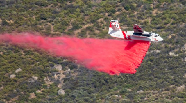 N427DF — - Retardant drops on small fire in Temecula, California on June 14, 2020.