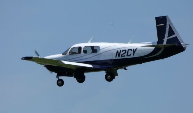 Mooney M-20 (N2CY) - On final is this Mooney M-20J in the Spring of 2019.