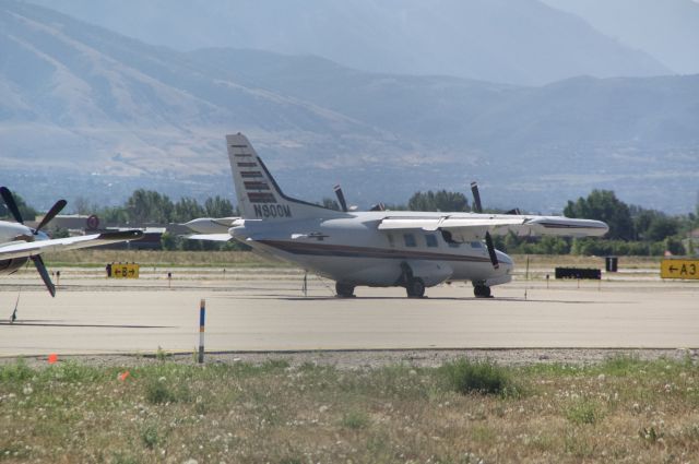 Mitsubishi MU-2 (N900M) - A MU-2 on the ramp on the morning spotting run in South Valley.