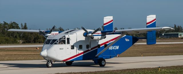 Short Skyvan (N643M) - Taxiing for take off on RWY 05