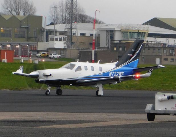 Daher-Socata TBM-900 (N722WF) - N722WF arriving from Tarbes on the way to the USA on 26-03-2024.