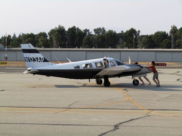 Piper PA-44 Seminole (N123AP) - On the ramp