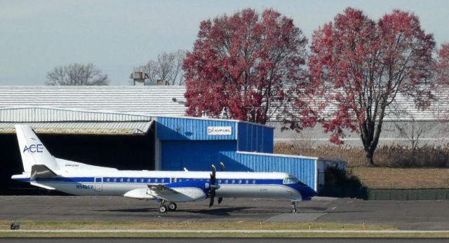 Saab 2000 (N542FR) - Catching some tarmac time is this 1996 Freight Runners Express Saab-Scania AB2000 in late Autumn 2022.