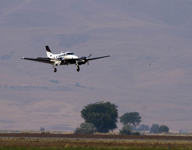 Beechcraft King Air 90 (N117MF) - Siskiyou County Airport Mercy Flights departs with patient.