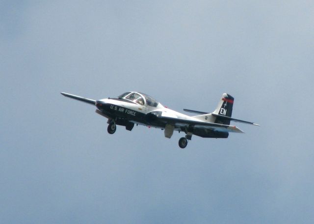 Cessna 318C (68-8014) - T-37B Tweety Bird landing at Barksdale Air Force Base, Louisiana. I know that all of this type are to be retired before the year is up and replaced by the Texan II. I remember seeing the Tweety Bird always flying around Barksdale when I was a little boy. Hate to see them go!