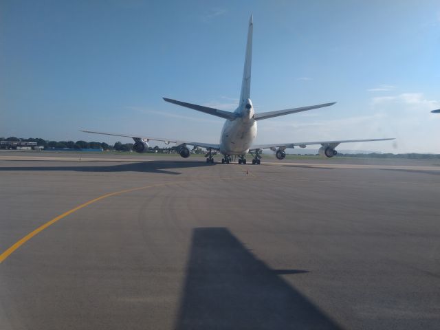 Boeing 747-200 (EW-465TQ) - Parked for over a month.