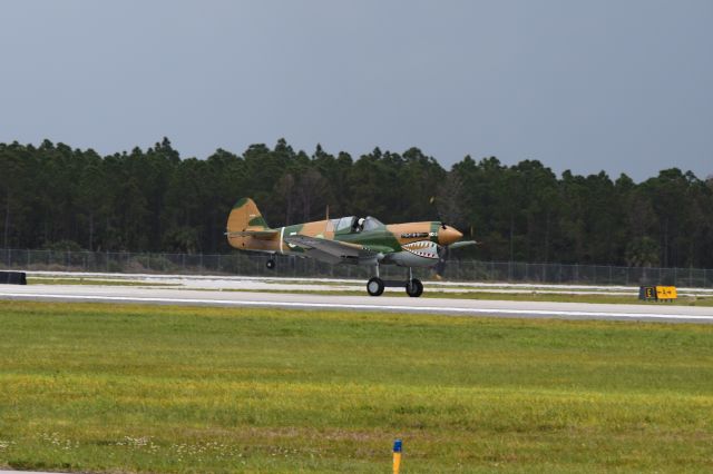 CURTISS Warhawk (NL40PN) - MSN 33109 Landing after Heritage Flight at Vero Beach Airshow 21APR18