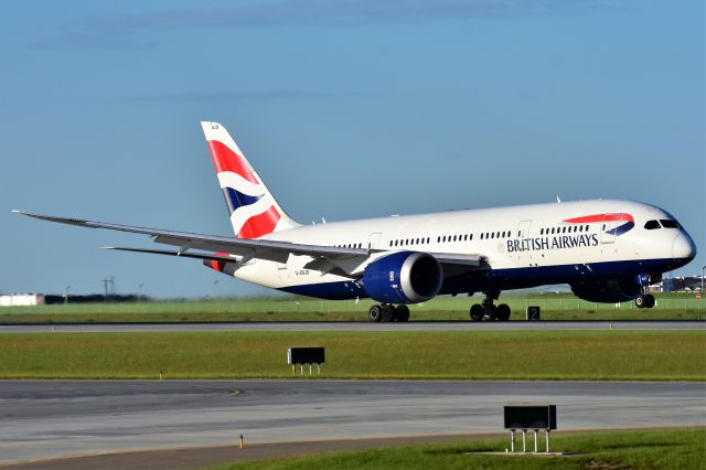 Boeing 787-8 (G-ZBJD) - British Airways Boeing 787-8 Dreamliner arriving at YYC on June 28.