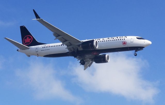 C-FSDB — - Air Canada 737-MAX8 landing LAX 24R. 