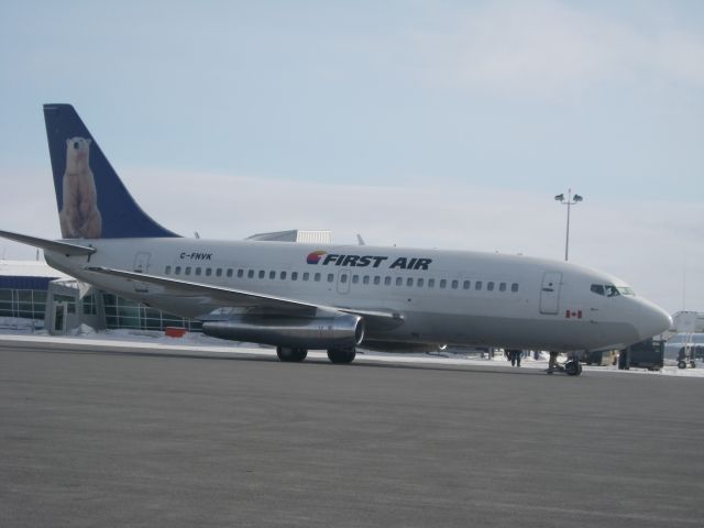 BOEING 727-200 (FAB867) - First Air In Kuujjuaq Airport.