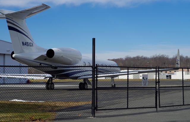 Gulfstream Aerospace Gulfstream V (N451GV) - JANUARY 08, 2021: Seen by rf at Morristown Municipal Airport.