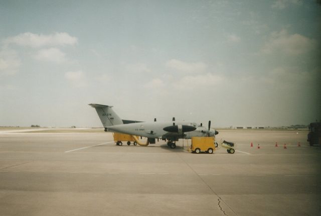 — — - This King Air is what we call a Spook Bird. Its an RC-12 Army recon. aircraft set up with all kinds of equipment. This picture is taken in Fort Hood Texas.