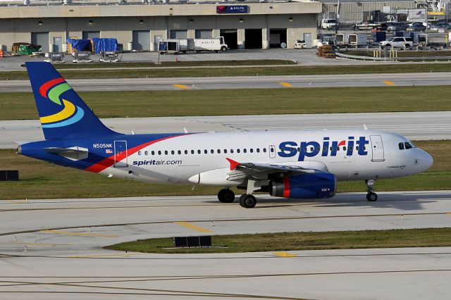 N505NK — - Taxiing at FLL.