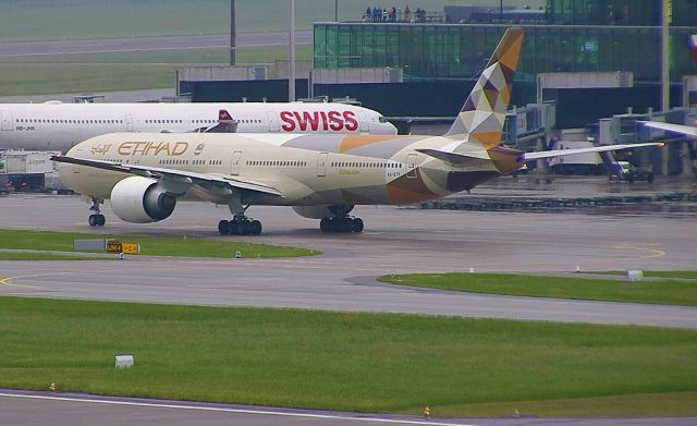 BOEING 777-300ER (A6-ETF) - Just arrived from Abu Dhabi
