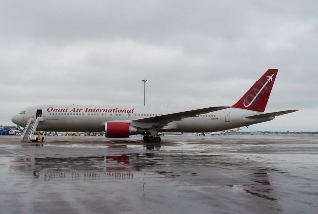 BOEING 767-300 (N396AX) - Military charter fuel stop 