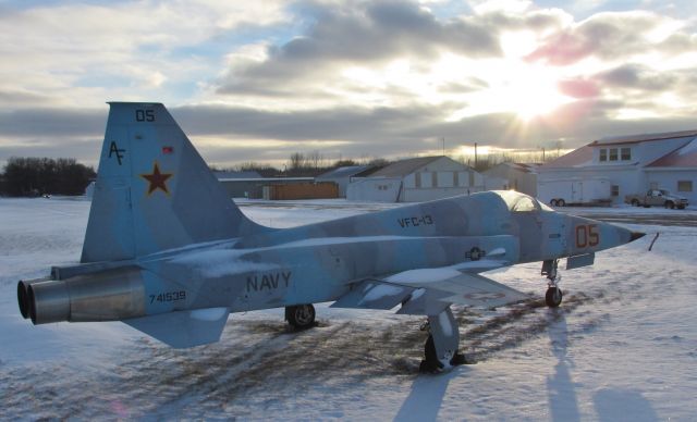 Northrop RF-5 Tigereye — - Northrop F-5 taken at Anoka County airport MN 12-2014